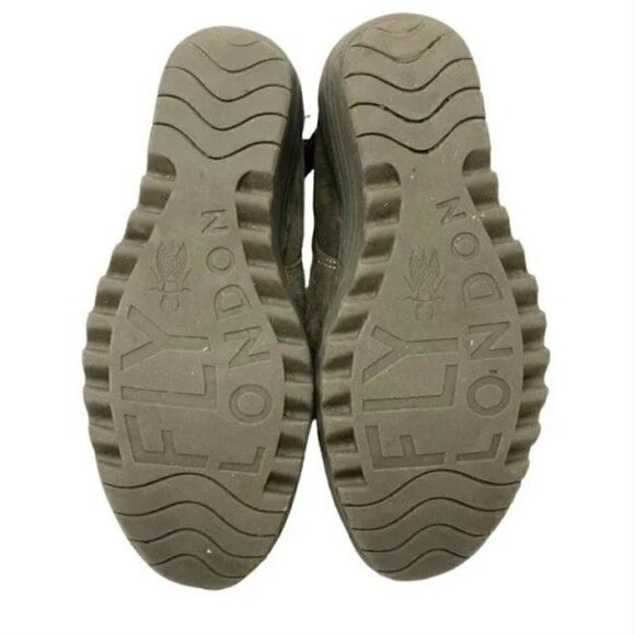 Fly London Yama Slouch Suede Wedge Ankle Boots - Size 7 - Picture 7 of 9